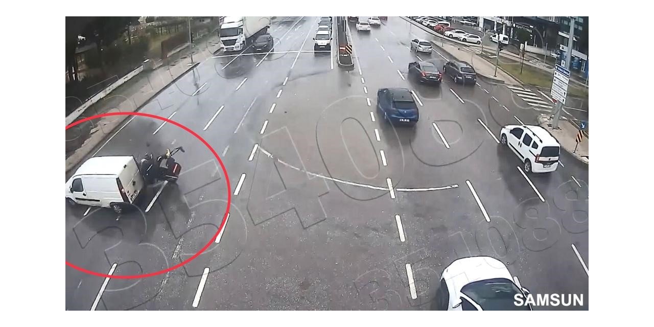 Işık ihlali yapan araca motosiklet hızla çarptı: 1 yaralı