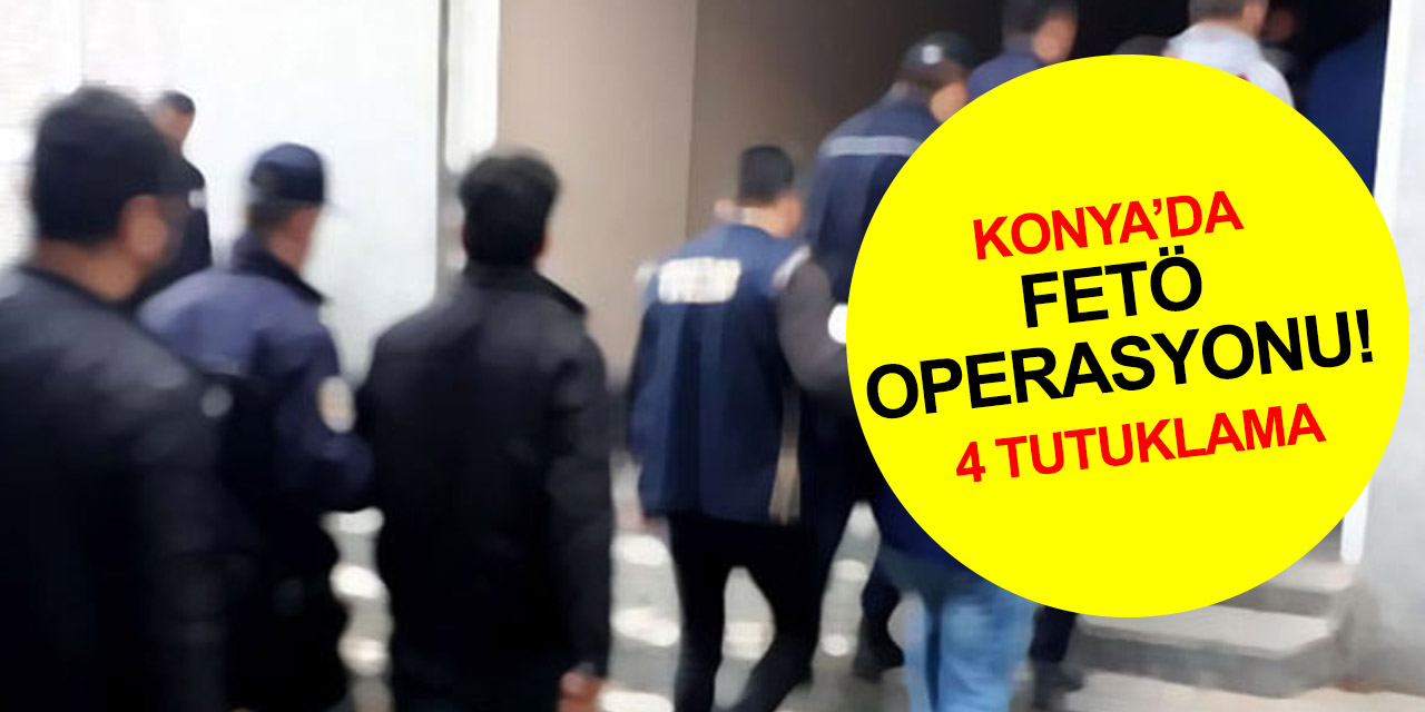 Konya'da FETÖ'nün sınav sorularını çalarak askeriyeye yerleştirdiği 9 kişi yakalandı