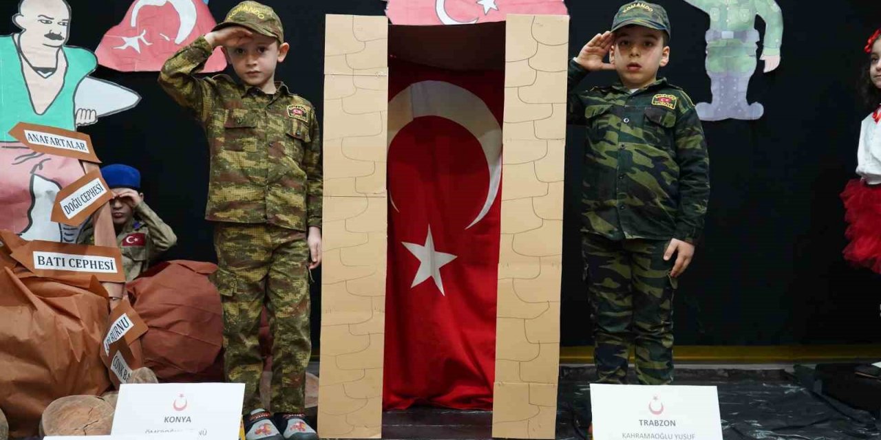 Minikler Çanakkale Zaferi’ni böyle kutladı