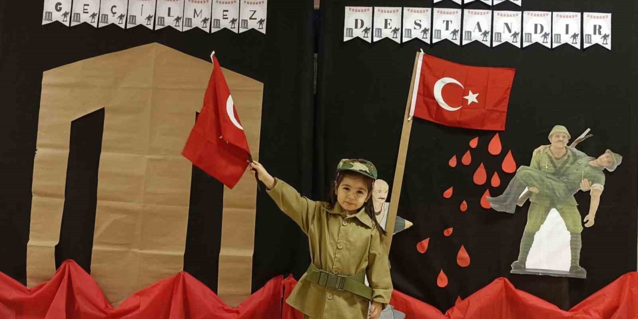 Zonguldak’ta minikler Çanakkale Zaferi’ni andı
