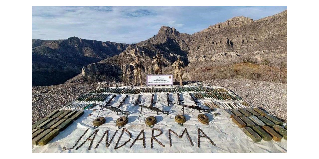 Jandarmadan nokta operasyon: Çok sayıda mühimmat ele geçirildi