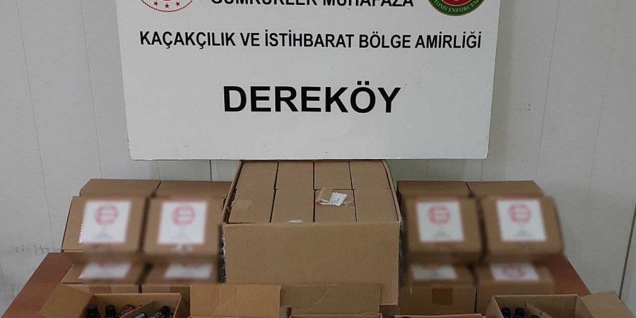 Gümrük muhafaza ekipleri 450 bin liralık uçucu yağ ele geçirdi