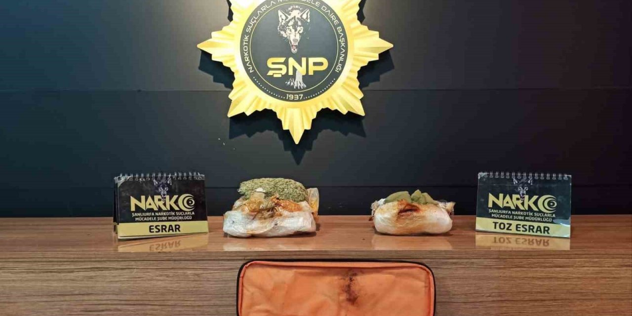 Takibe alınan araçtan esrar çıktı