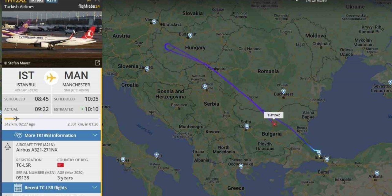 THY uçağı teknik arıza nedeniyle İstanbul Havalimanı’na geri döndü