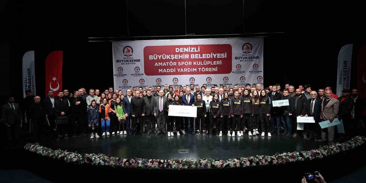 Denizli’de 191 amatör spor kulübüne 3.3 milyon TL’lik can suyu