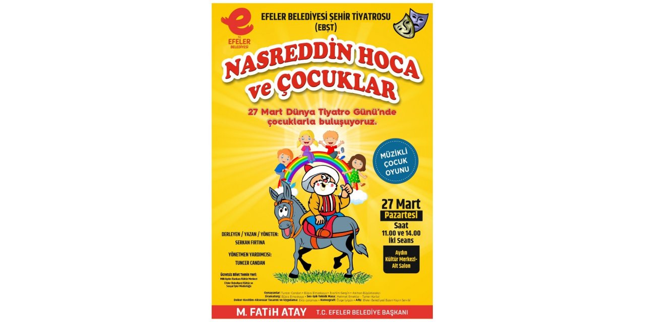 Efeler Belediyesi Şehir Tiyatrosu’ndan iki oyun birden