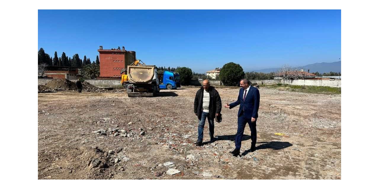 Havran Kaymakamı Ali Çetinkaya İlkokulu yapım çalışmasını inceledi