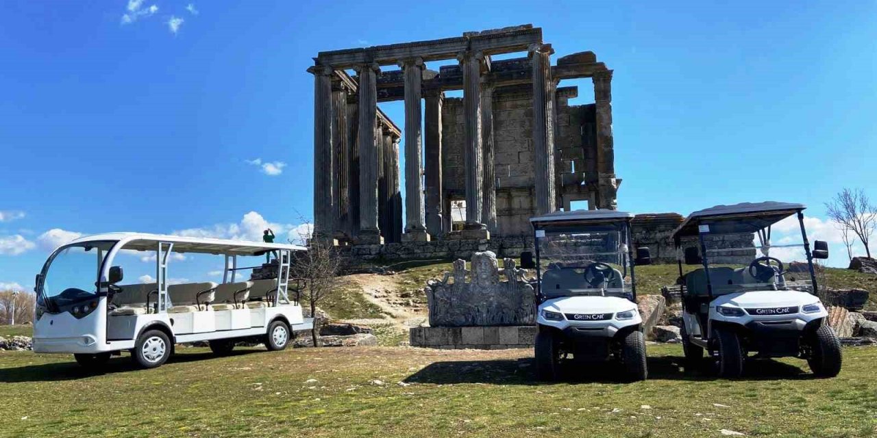 Çavdarhisar Aizanoi Antik Kenti’nde elektrikli araçlar hizmete hazır