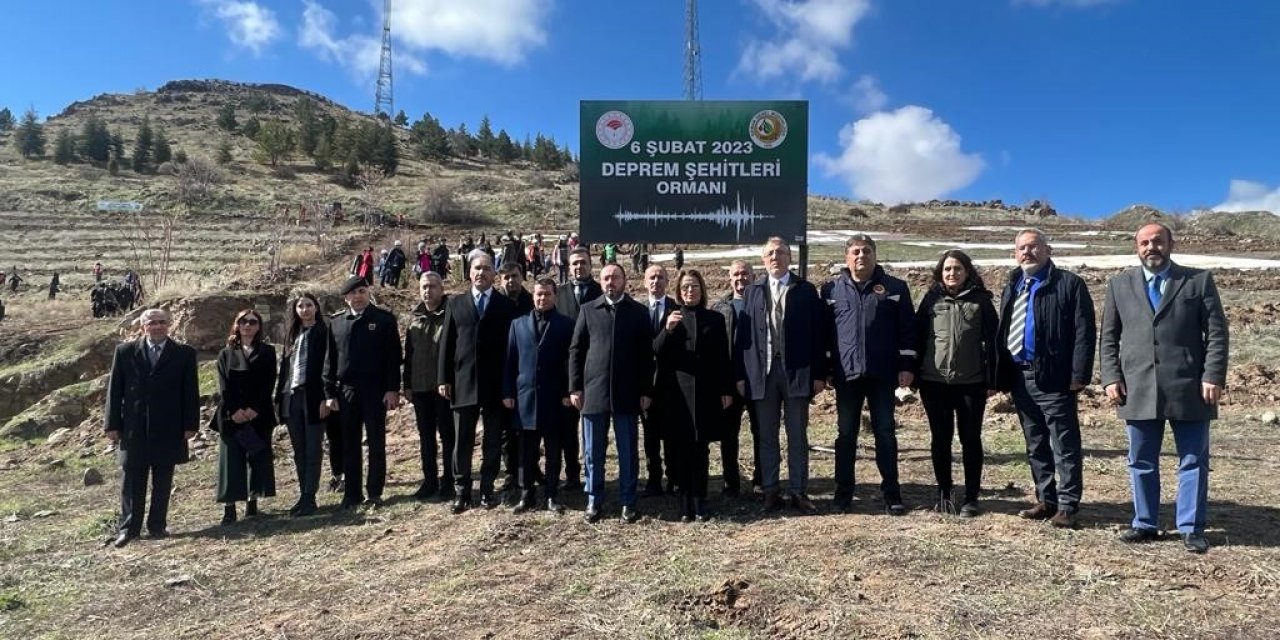 Nevşehir’de Deprem Şehitleri Ormanı’na ilk fidanlar dikildi