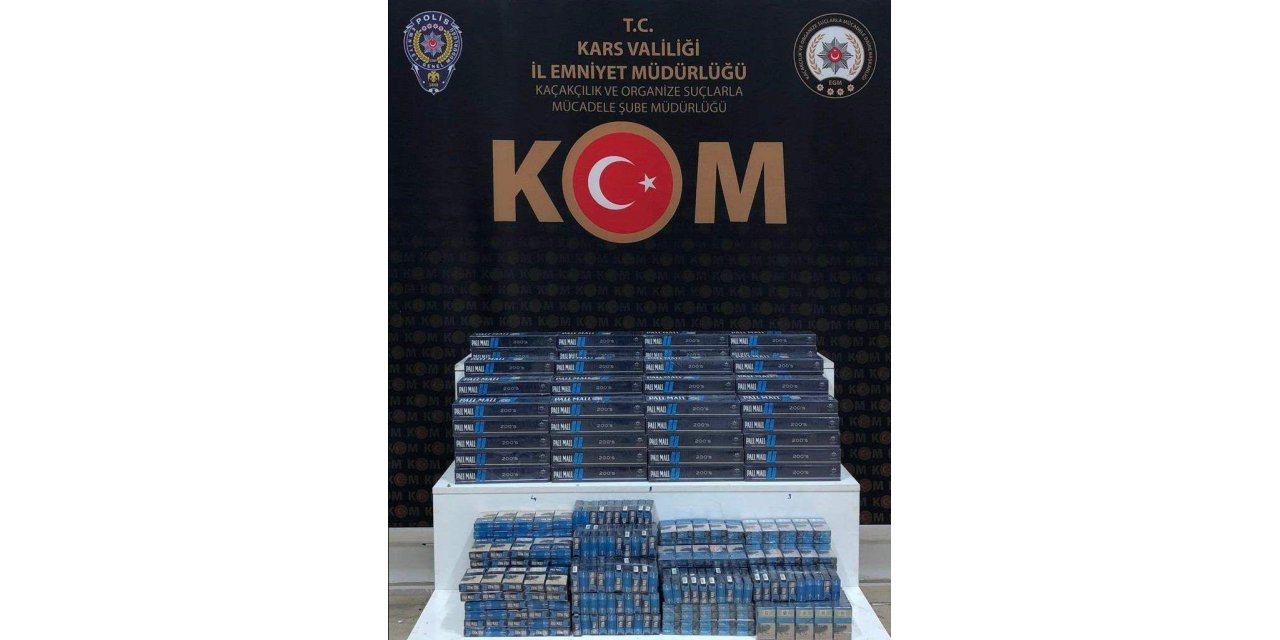Kars’ta kaçak sigara ele geçirildi