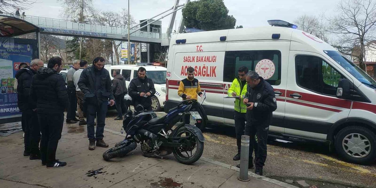 Ordu’da motosiklet sürücüsü kaza yaptı: 1 yaralı