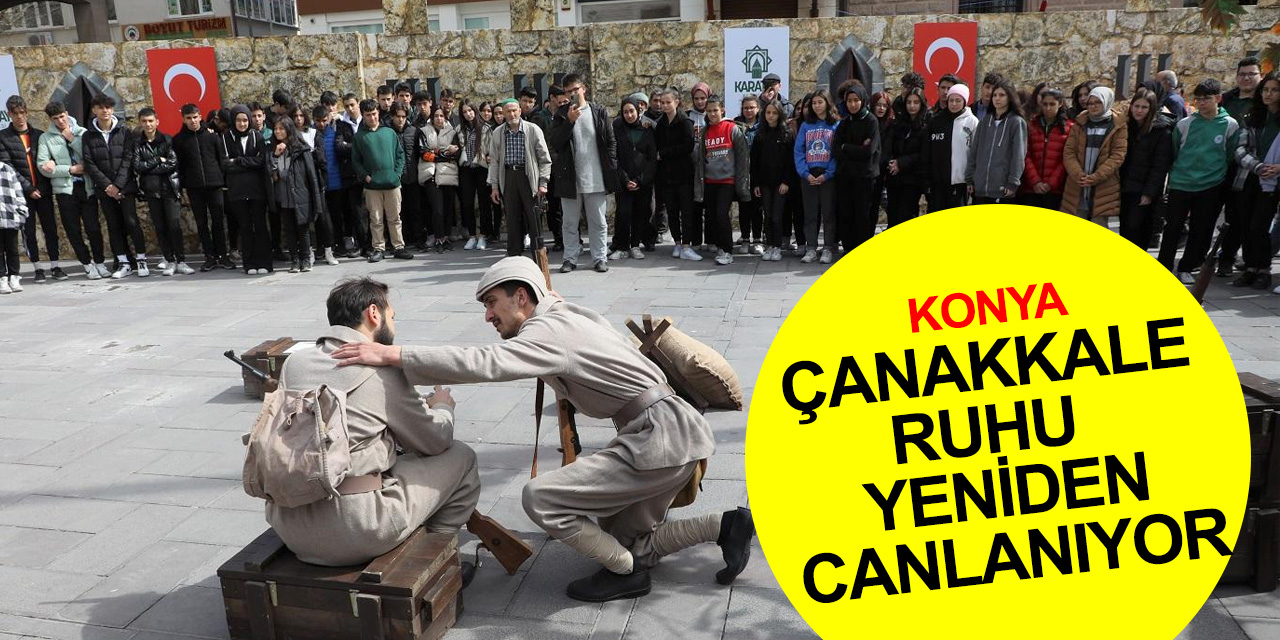 Karatay’ın 'Bir Destandır Çanakkale' tiyatro gösterisi Konya'da yoğun ilgi görüyor
