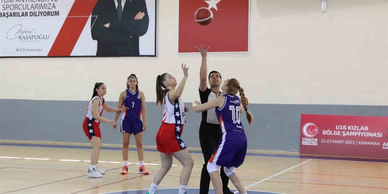 Basketbol U16 Kadınlar Bölge Şampiyonası, Karaman’da başladı