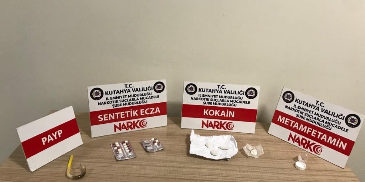 Kütahya’da üzerinde uyuşturucu bulunan şüpheli tutuklandı