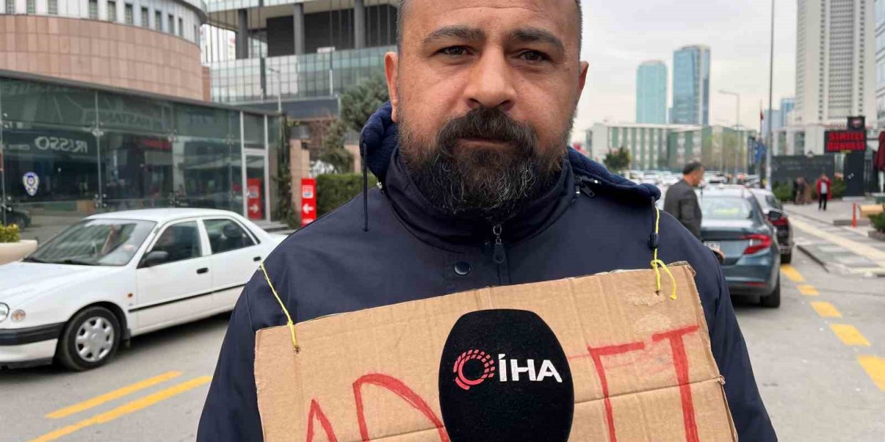 Tekirdağ Belediyesinde işten çıkarılan işçiden CHP önünde eylem