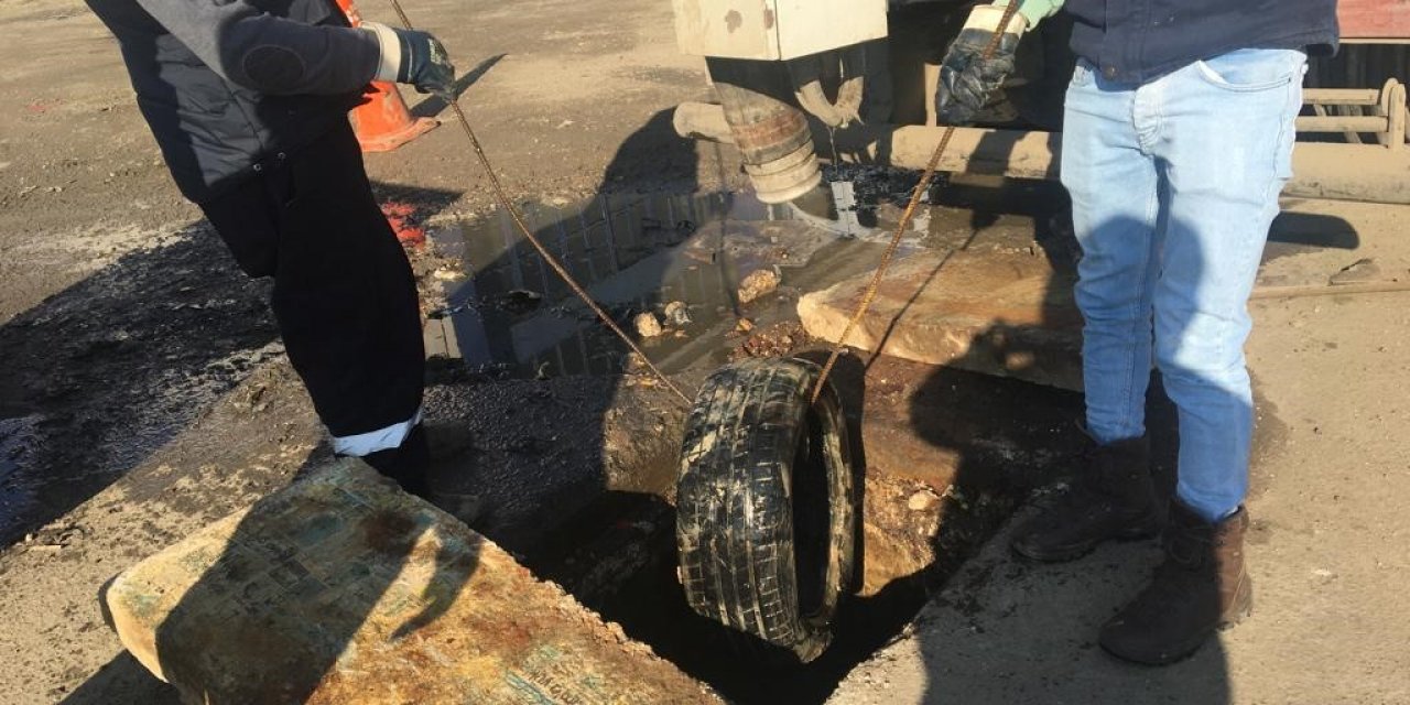 Kanalizasyondan çıkanlar şaşırttı