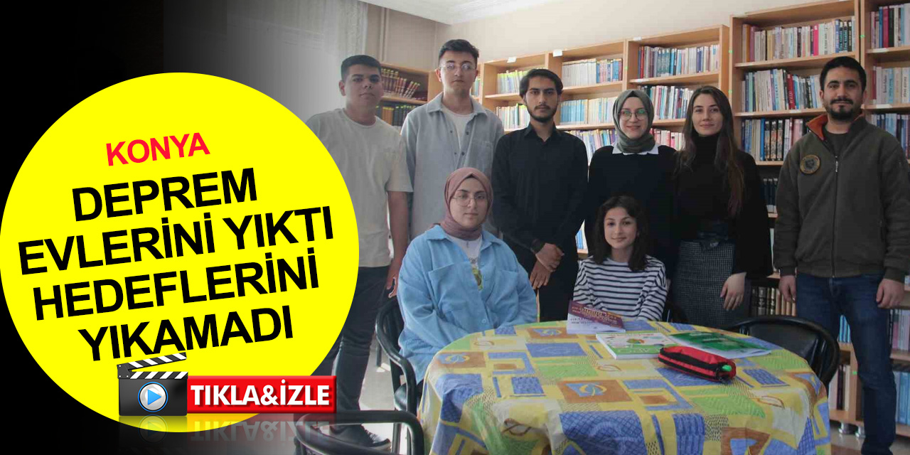 Deprem bölgesinden Konya’ya gelen öğrencileri sınava Konyalı gönüllü öğretmenler hazırlıyor