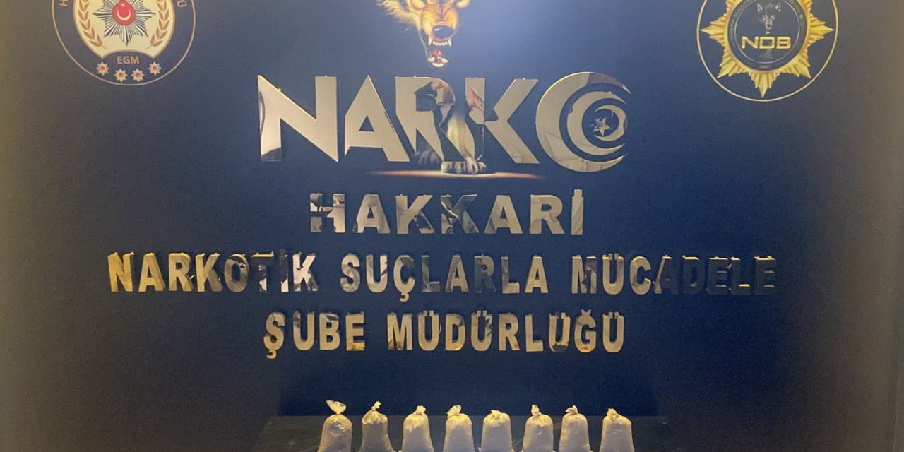 Yüksekova’da 6 kilo eroin ele geçirildi