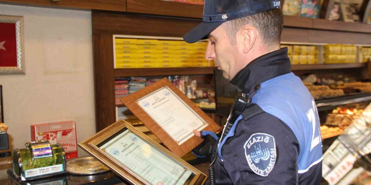 Elazığ’da zabıta ekiplerinden Ramazan ayı öncesi denetim