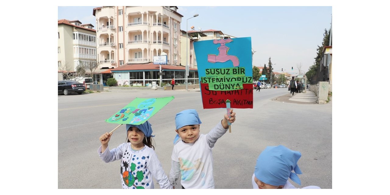 Anaokulu öğrencileri suyun önemine dikkat çekti