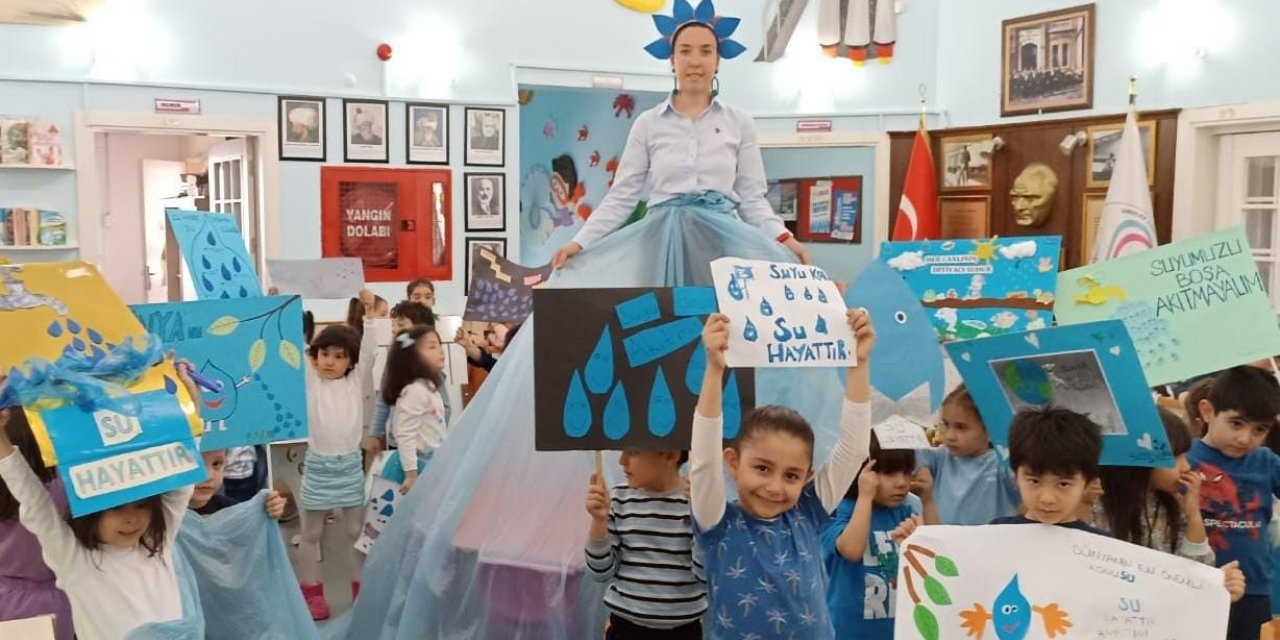 Minik öğrenciler Dünya Su Günü’nü kutladı