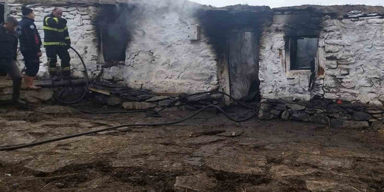 Ardahan’da ahırda çıkan yangın korkuttu