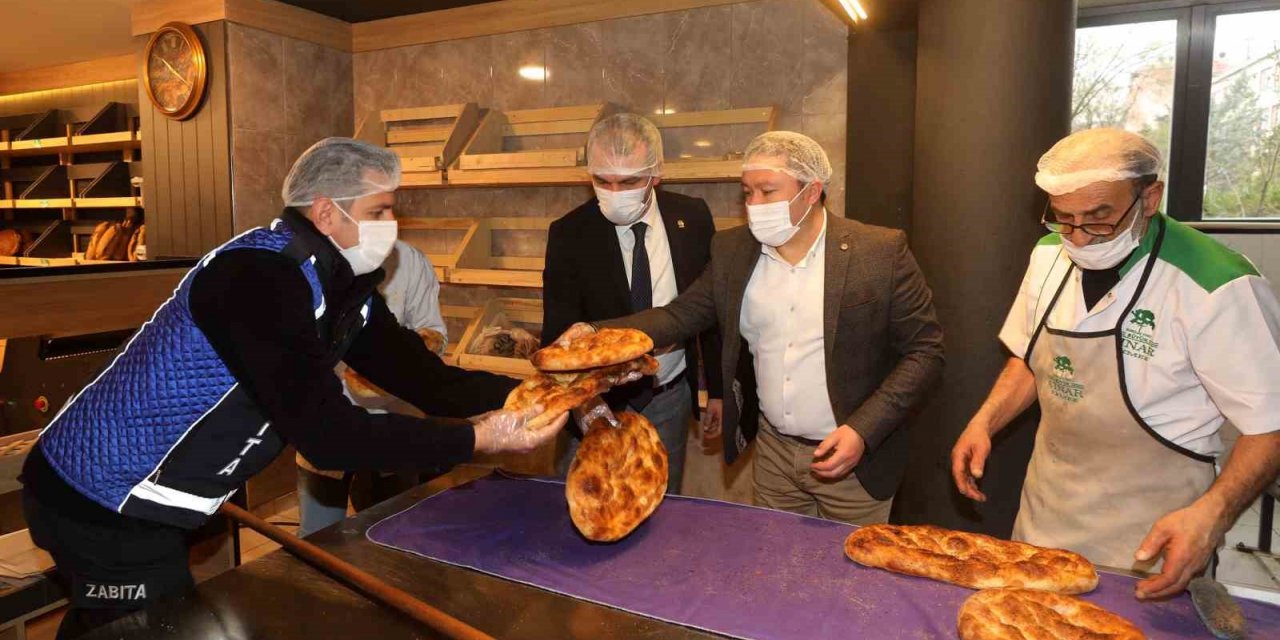 Yenimahalle Belediyesi zabıta ekipleri fırınları denetledi