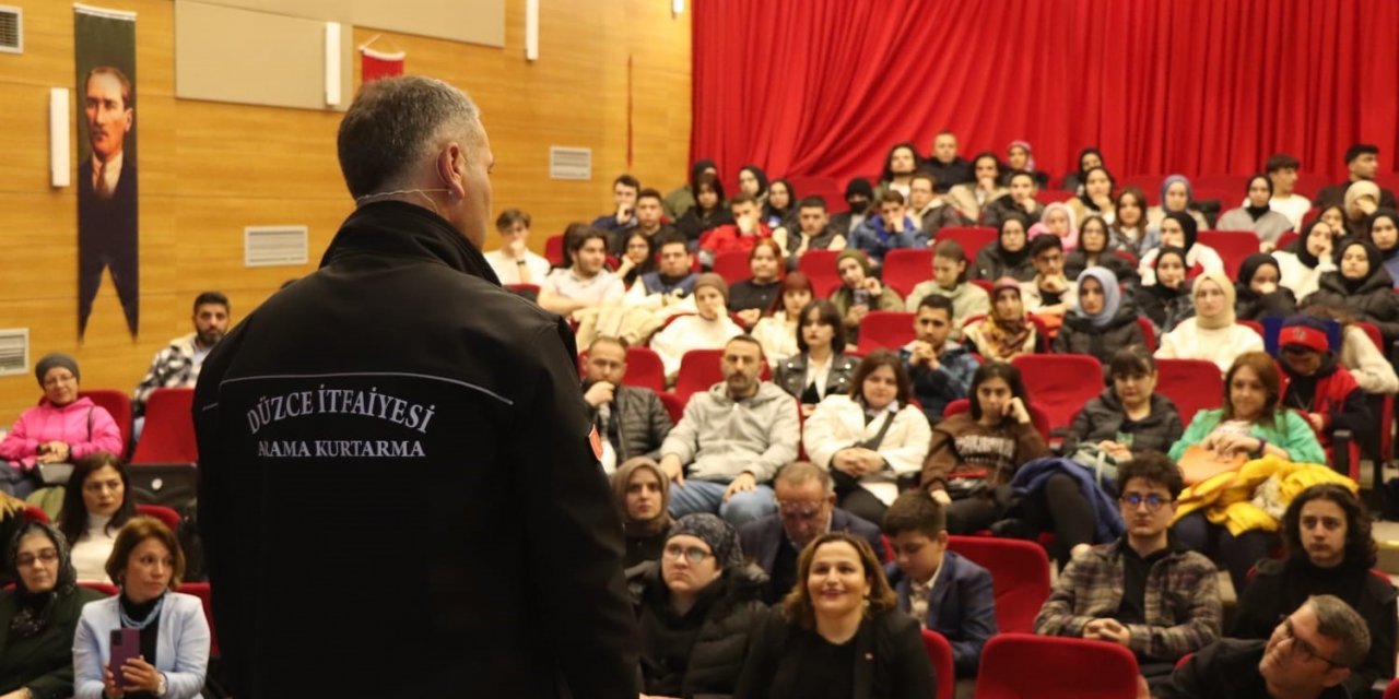 Temel afet eğitimi gerçekleştirildi