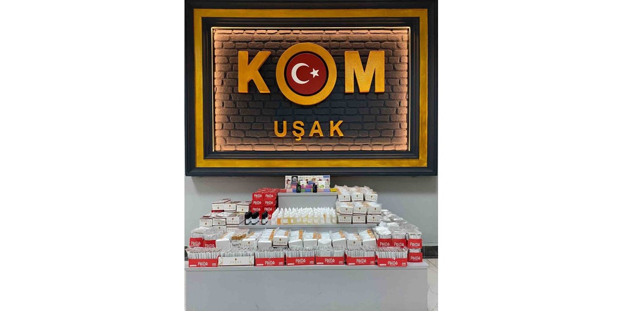 Uşak’ta binlerce liralık kaçak ürün ele geçirildi