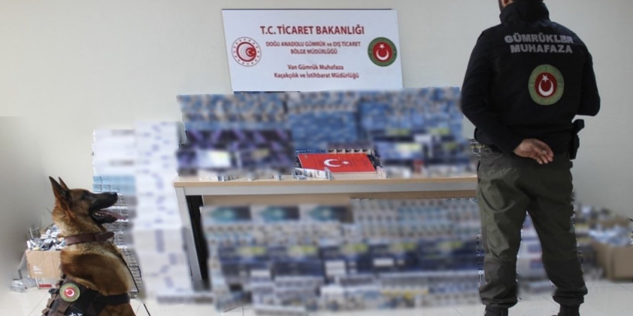 Van’da 17 bin 580 paket kaçak sigara ele geçirildi