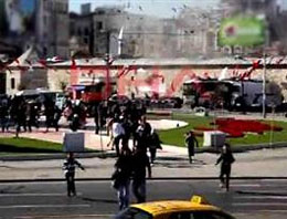 Taksim'de saldırı anı kemarada VİDEO
