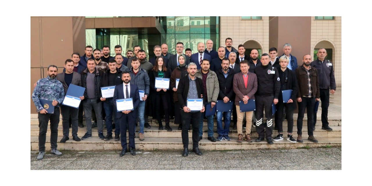 Deprem bölgesine koşan personele teşekkür belgesi