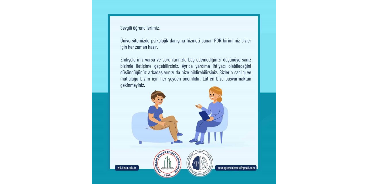 ZBEÜ’de öğrencilere psikolojik danışmanlık desteği sürüyor