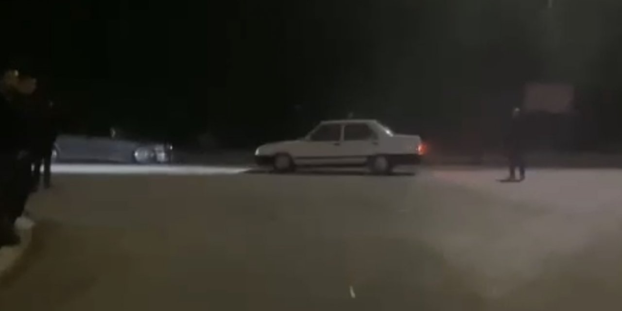 Drift attı, 20 bin TL ceza yedi...O anlar kamerada