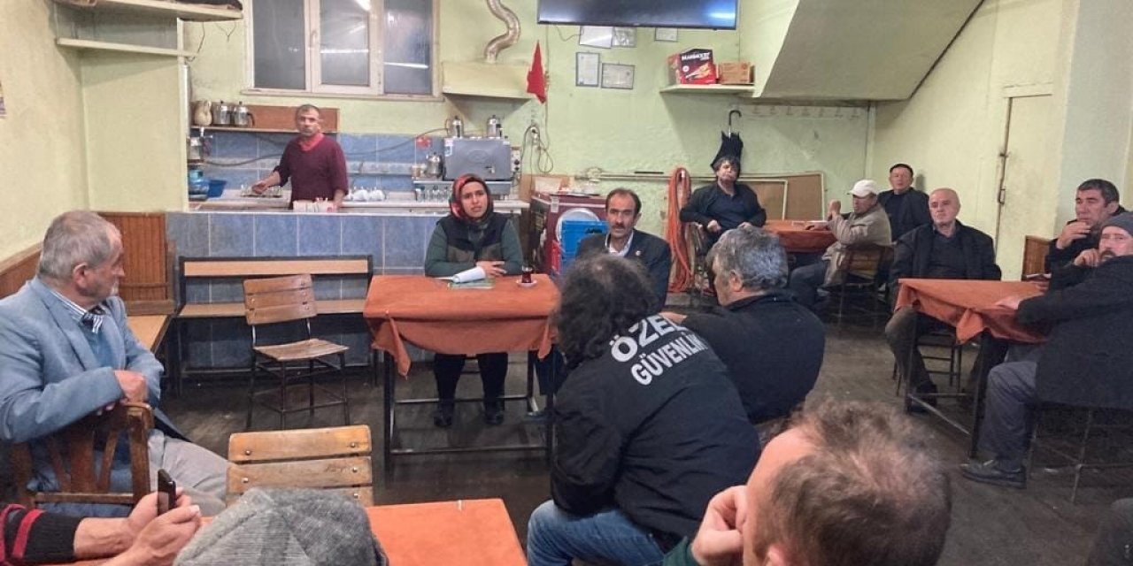 Köylülere saz yangınları ve usulsüz saz kesimiyle ilgili bilgilendirme yapıldı