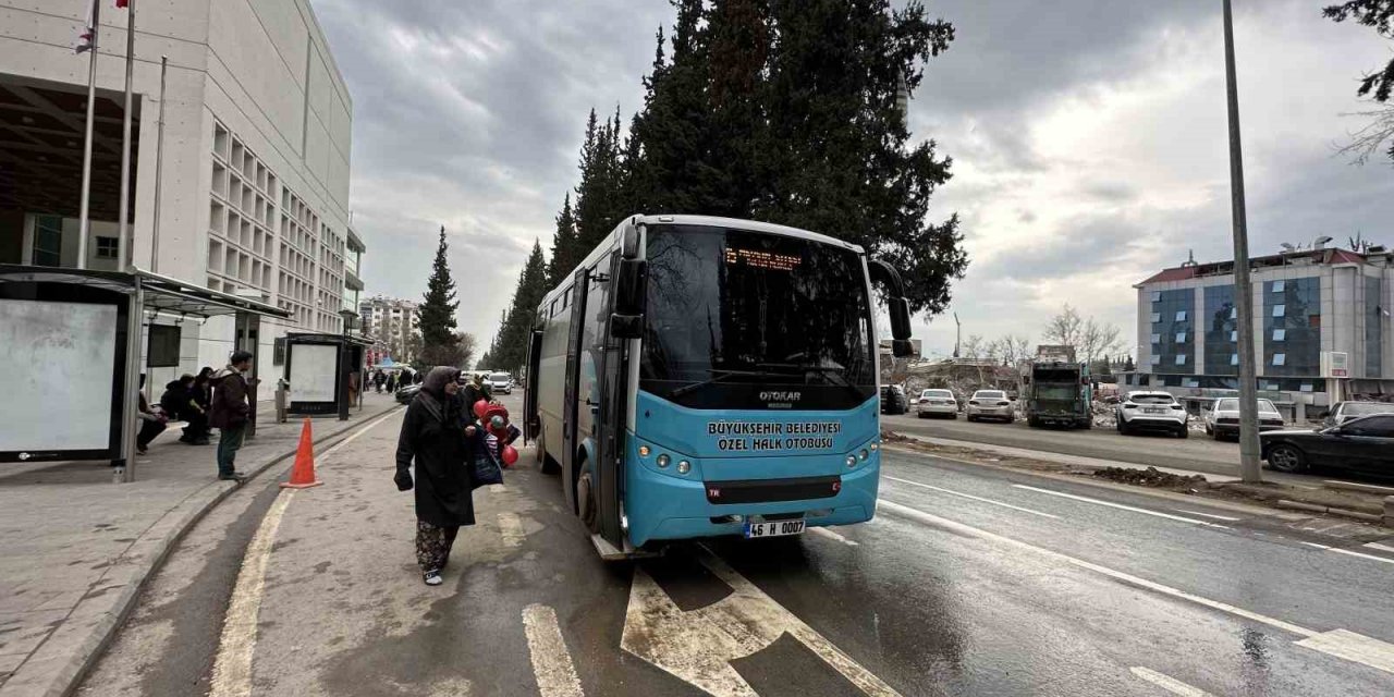 Kahramanmaraş’ta günlük 25 bin yolcu ücretsiz taşınıyor