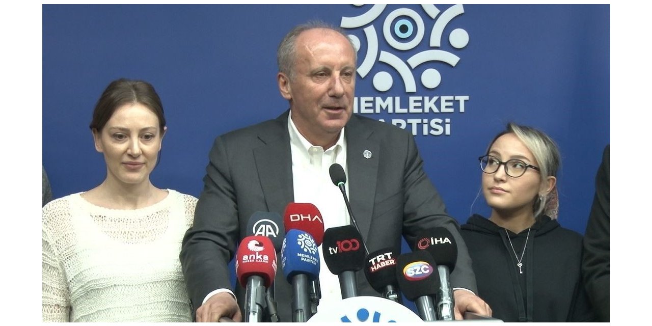 Memleket Partisi Lideri İnce: "(107 eski CHP’li vekilin çağrısı) O çağrıyı bana değil genel başkanlarına yapsınlar"