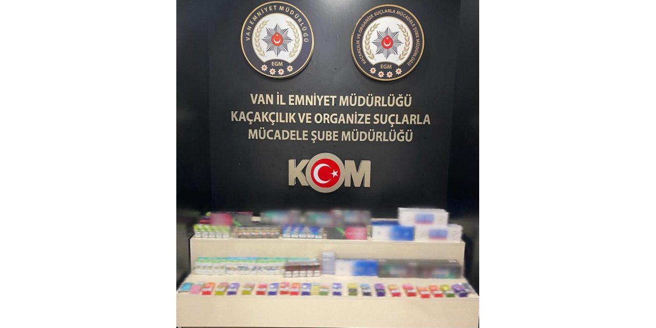 Van’Da gümrük kaçağı malzemeler ele geçirildi