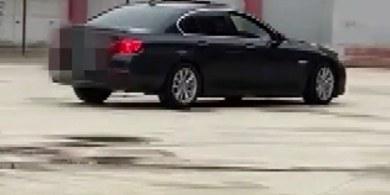 Okul bahçesinde drift atan sürücüye 36 bin 722 lira ceza