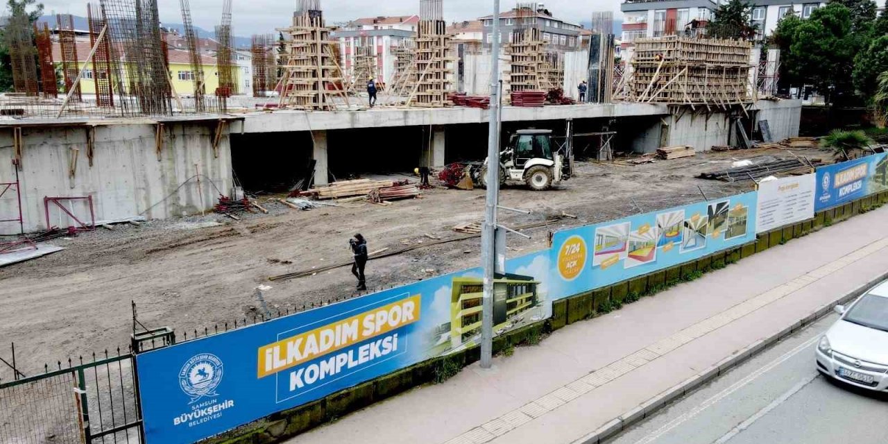 İlkadım Spor Kompleksi yükseliyor