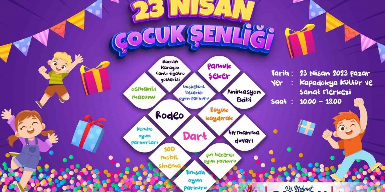 Nevşehir Belediyesi’nden çocuklara 23 Nisan hediyesi