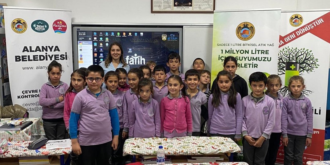 EKO okullarda bitkisel atık yağ eğitimleri ve ekipman teslimi gerçekleştiriliyor