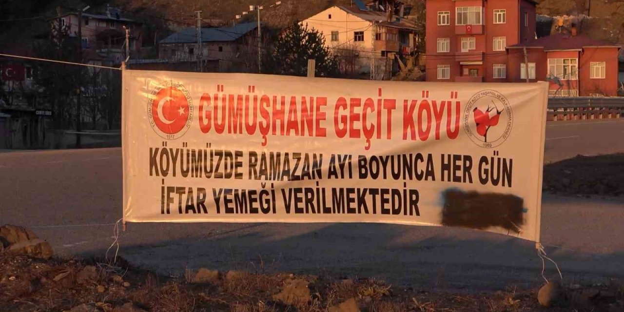 Gümüşhane’nin Geçit köyünde iftar geleneği 15 yıldır sürüyor
