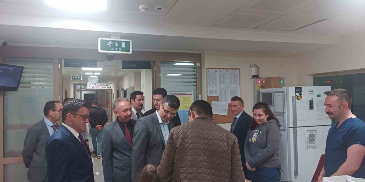 Korkmaz, nöbetçi personellerle iftar yaptı