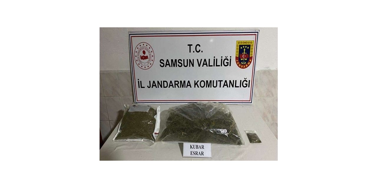 Samsun’da 3,5 kilo kubar esrar ele geçirildi: 2 gözaltı