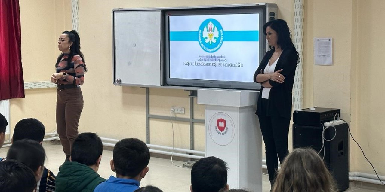 Öğrencilere sivrisinekle mücadele semineri verildi