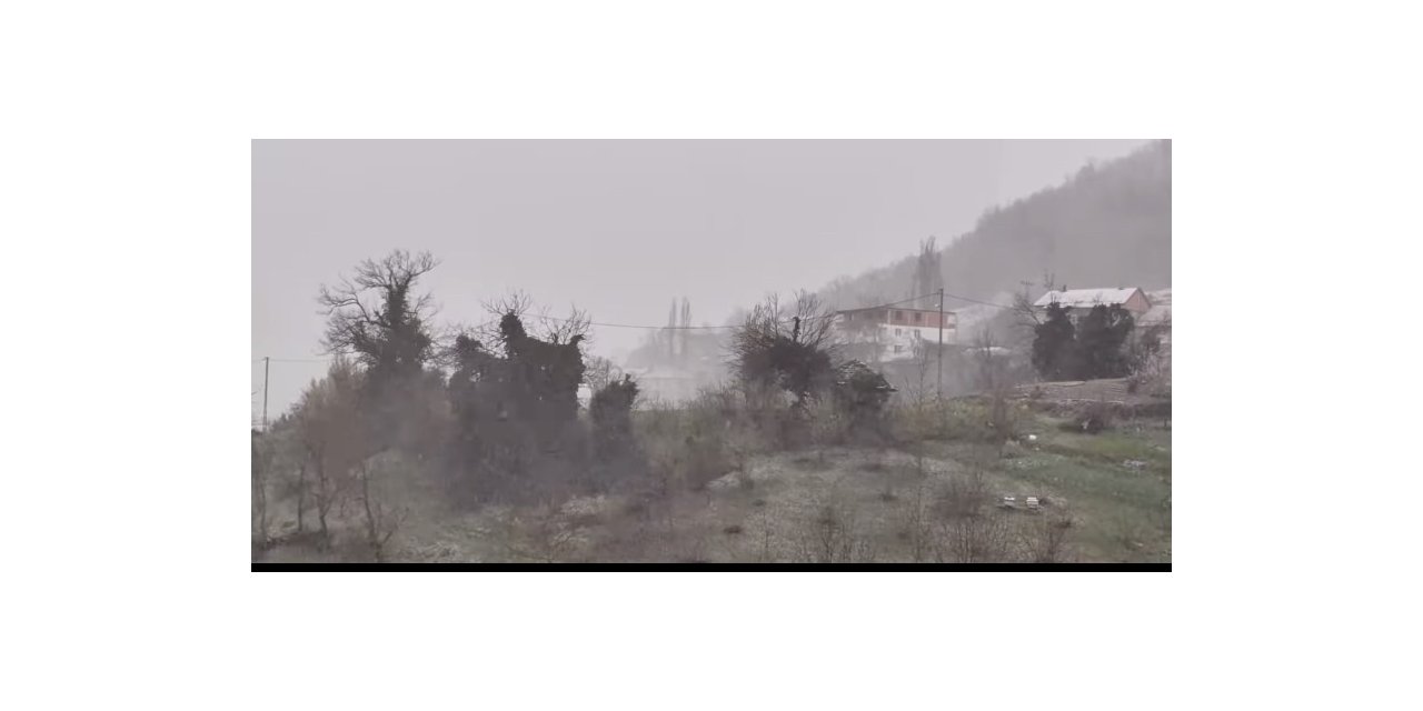 Zonguldak’ın yüksek kesimlerinde kar yağışı başladı