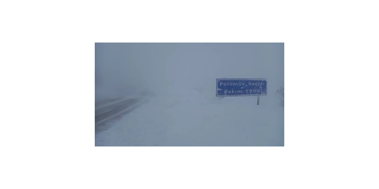 Tunceli-Erzincan yolu araç trafiğine kapatıldı