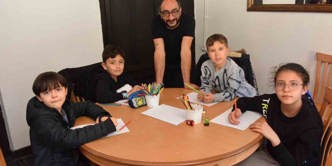 Bozüyük Belediyesi’nden deprem bölgesinden gelen çocuklar için sanat atölyeleri