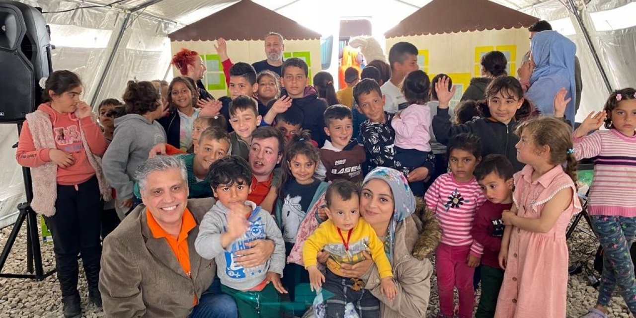 Bodrum’un dostluk kenti Hatay’da çocukların yüzü gülüyor